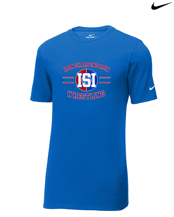 ISI Wrestling Curve - Mens Nike Cotton Poly Tee