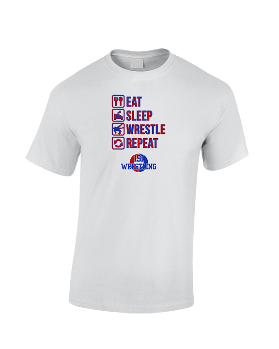 ISI Wrestling Eat Sleep Wrestle - Cotton T-Shirt