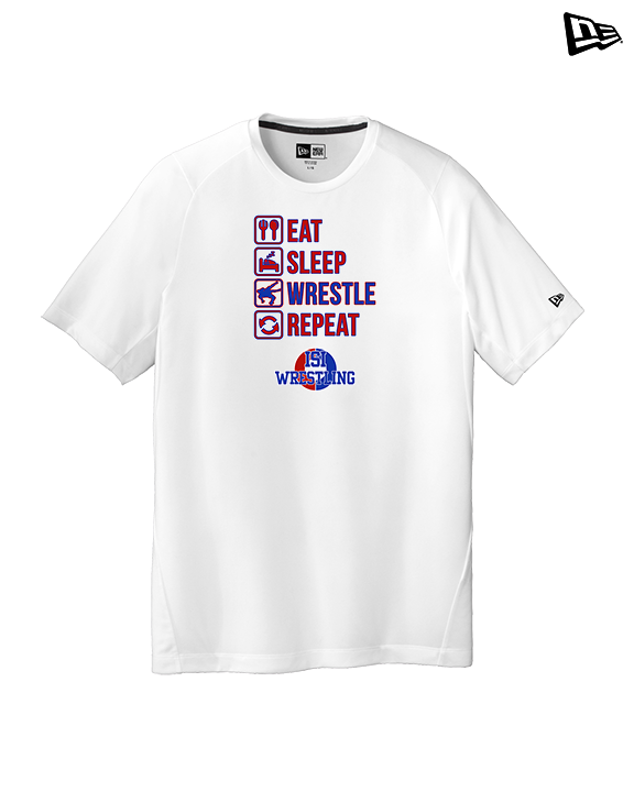 ISI Wrestling Eat Sleep Wrestle - New Era Performance Shirt