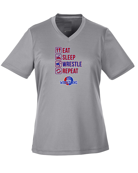 ISI Wrestling Eat Sleep Wrestle - Womens Performance Shirt