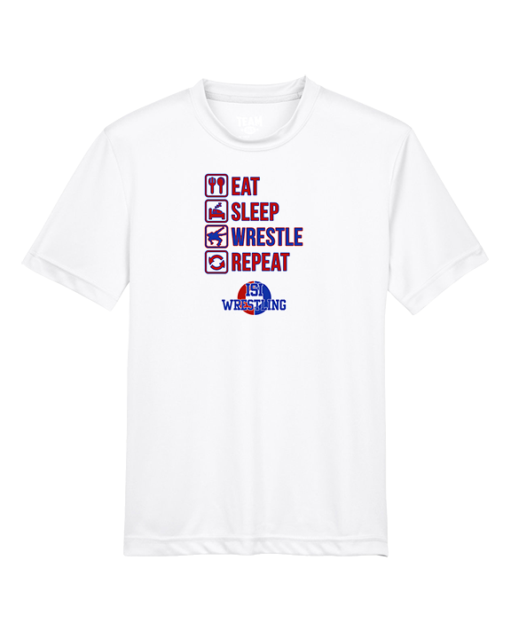 ISI Wrestling Eat Sleep Wrestle - Youth Performance Shirt