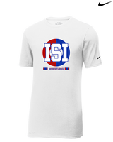 ISI Wrestling Stacked - Mens Nike Cotton Poly Tee