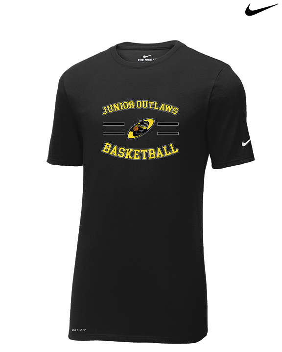 Idaho Junior Outlaws Basketball Curve - Mens Nike Cotton Poly Tee