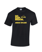 Idaho Junior Outlaws Basketball Eat Sleep Breathe - Cotton T-Shirt