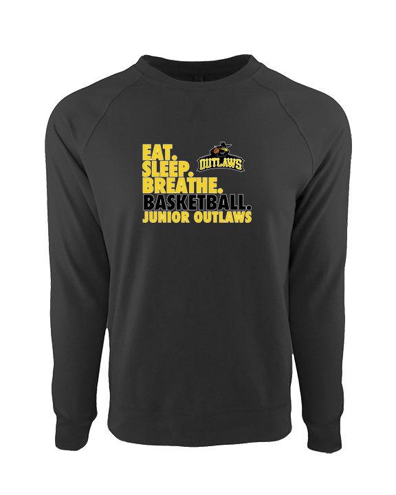 Idaho Junior Outlaws Basketball Eat Sleep Breathe - Crewneck Sweatshirt