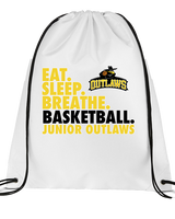 Idaho Junior Outlaws Basketball Eat Sleep Breathe - Drawstring Bag