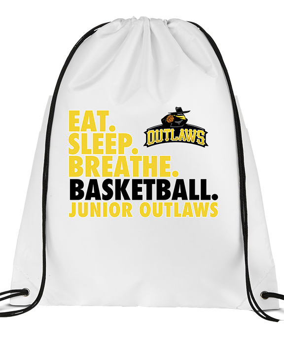 Idaho Junior Outlaws Basketball Eat Sleep Breathe - Drawstring Bag