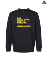 Idaho Junior Outlaws Basketball Eat Sleep Breathe - Mens Adidas Crewneck