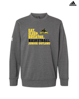 Idaho Junior Outlaws Basketball Eat Sleep Breathe - Mens Adidas Crewneck