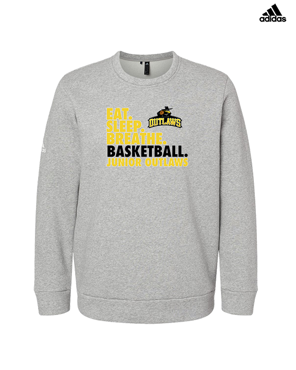 Idaho Junior Outlaws Basketball Eat Sleep Breathe - Mens Adidas Crewneck