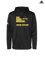 Idaho Junior Outlaws Basketball Eat Sleep Breathe - Mens Adidas Hoodie