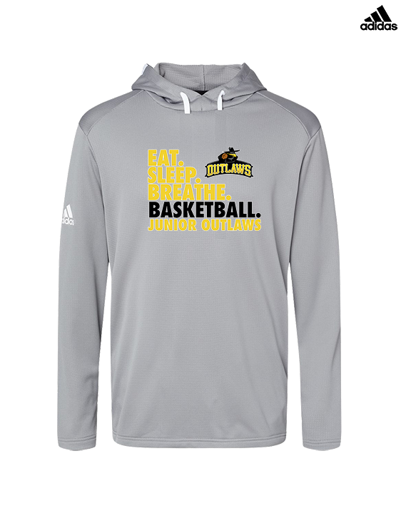 Idaho Junior Outlaws Basketball Eat Sleep Breathe - Mens Adidas Hoodie