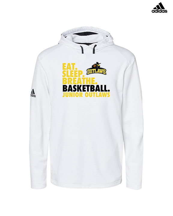 Idaho Junior Outlaws Basketball Eat Sleep Breathe - Mens Adidas Hoodie
