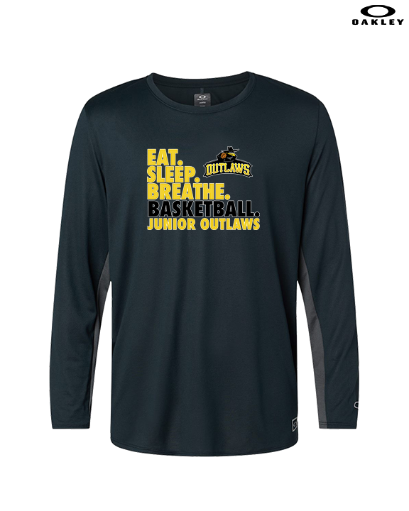 Idaho Junior Outlaws Basketball Eat Sleep Breathe - Mens Oakley Longsleeve