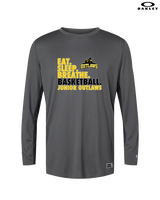 Idaho Junior Outlaws Basketball Eat Sleep Breathe - Mens Oakley Longsleeve