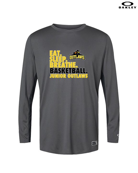 Idaho Junior Outlaws Basketball Eat Sleep Breathe - Mens Oakley Longsleeve
