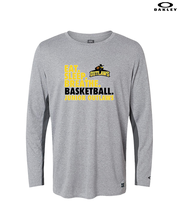 Idaho Junior Outlaws Basketball Eat Sleep Breathe - Mens Oakley Longsleeve
