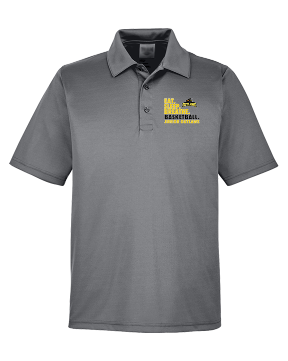 Idaho Junior Outlaws Basketball Eat Sleep Breathe - Mens Polo