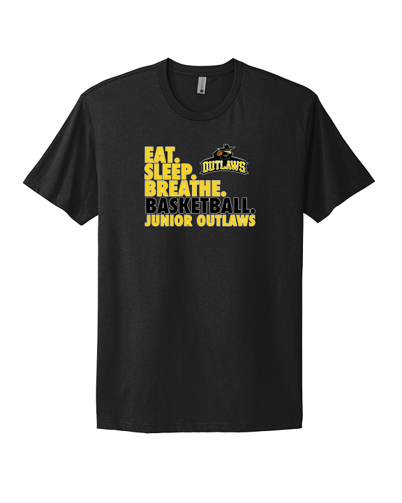 Idaho Junior Outlaws Basketball Eat Sleep Breathe - Mens Select Cotton T-Shirt
