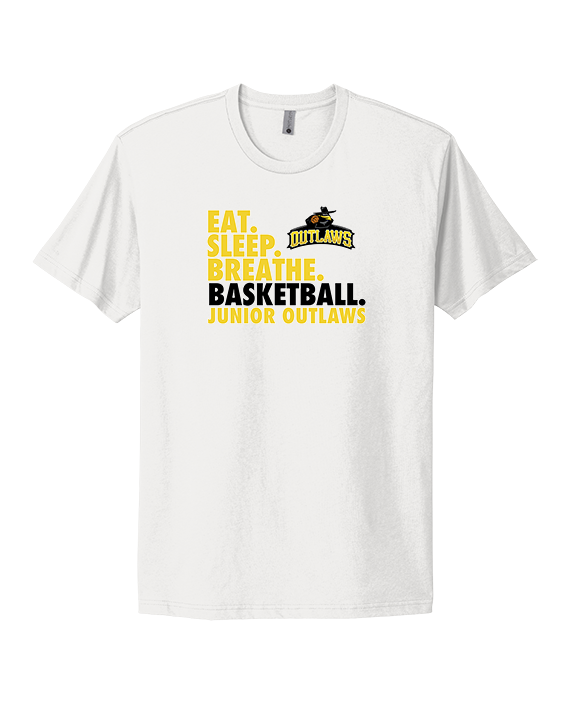 Idaho Junior Outlaws Basketball Eat Sleep Breathe - Mens Select Cotton T-Shirt