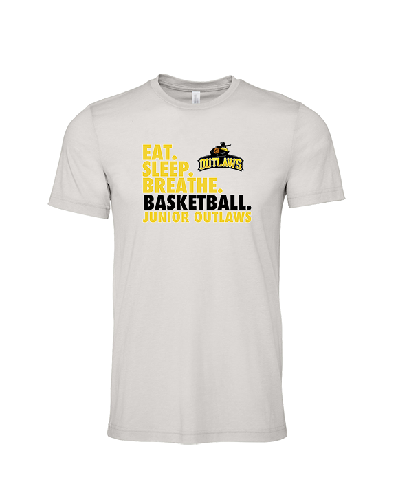 Idaho Junior Outlaws Basketball Eat Sleep Breathe - Tri-Blend Shirt