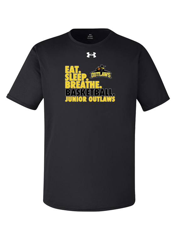 Idaho Junior Outlaws Basketball Eat Sleep Breathe - Under Armour Mens Team Tech T-Shirt
