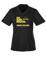Idaho Junior Outlaws Basketball Eat Sleep Breathe - Womens Performance Shirt