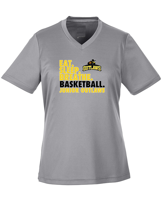 Idaho Junior Outlaws Basketball Eat Sleep Breathe - Womens Performance Shirt