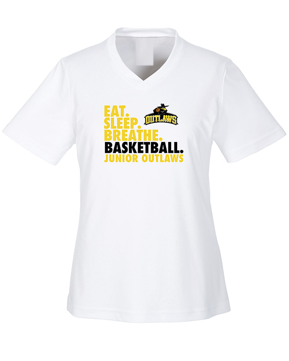 Idaho Junior Outlaws Basketball Eat Sleep Breathe - Womens Performance Shirt