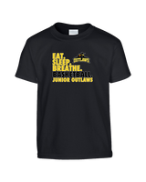 Idaho Junior Outlaws Basketball Eat Sleep Breathe - Youth Shirt