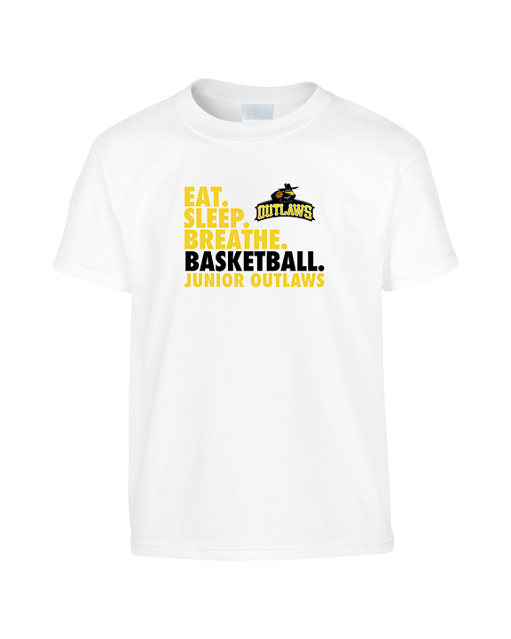 Idaho Junior Outlaws Basketball Eat Sleep Breathe - Youth Shirt
