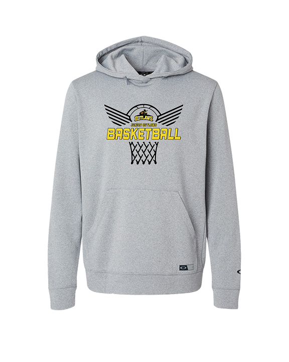 Idaho Junior Outlaws Basketball Nothing But Net - Oakley Performance Hoodie