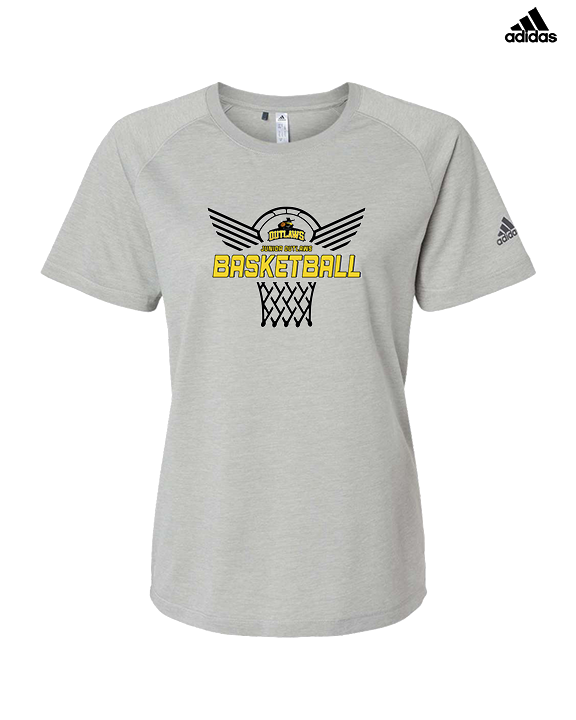 Idaho Junior Outlaws Basketball Nothing But Net - Womens Adidas Performance Shirt