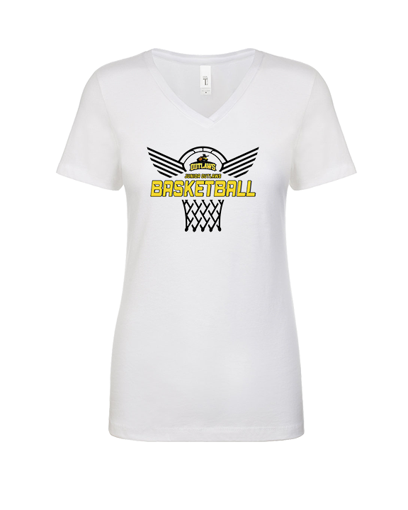 Idaho Junior Outlaws Basketball Nothing But Net - Womens Vneck