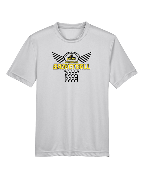 Idaho Junior Outlaws Basketball Nothing But Net - Youth Performance Shirt