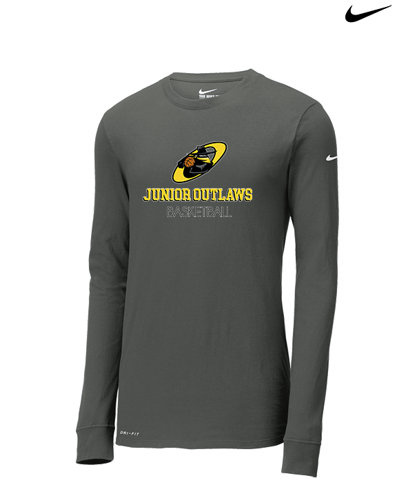Idaho Junior Outlaws Basketball Shadow - Mens Nike Longsleeve