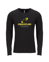 Idaho Junior Outlaws Basketball Shadow - Tri-Blend Long Sleeve