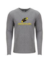 Idaho Junior Outlaws Basketball Shadow - Tri-Blend Long Sleeve