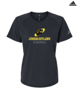 Idaho Junior Outlaws Basketball Shadow - Womens Adidas Performance Shirt