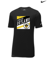 Idaho Junior Outlaws Basketball Square - Mens Nike Cotton Poly Tee