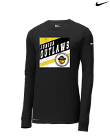 Idaho Junior Outlaws Basketball Square - Mens Nike Longsleeve
