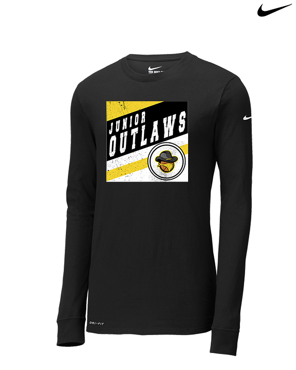 Idaho Junior Outlaws Basketball Square - Mens Nike Longsleeve