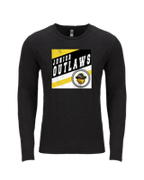 Idaho Junior Outlaws Basketball Square - Tri-Blend Long Sleeve