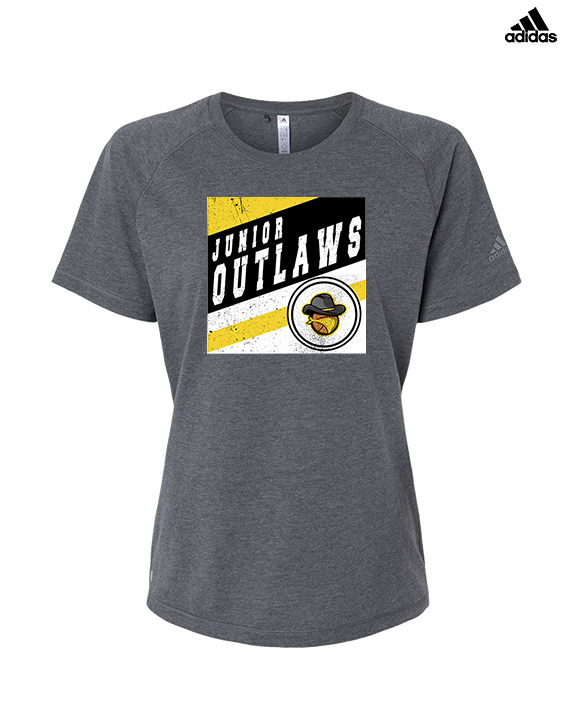 Idaho Junior Outlaws Basketball Square - Womens Adidas Performance Shirt