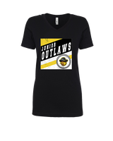 Idaho Junior Outlaws Basketball Square - Womens Vneck