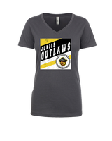 Idaho Junior Outlaws Basketball Square - Womens Vneck