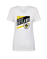 Idaho Junior Outlaws Basketball Square - Womens Vneck