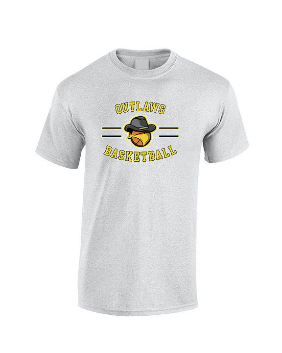 Idaho Outlaws Basketball Curve - Cotton T-Shirt