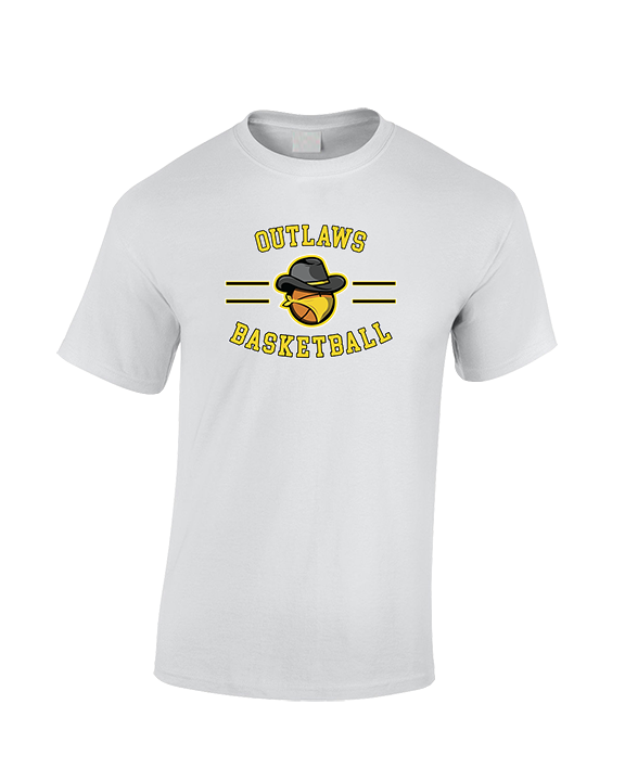 Idaho Outlaws Basketball Curve - Cotton T-Shirt