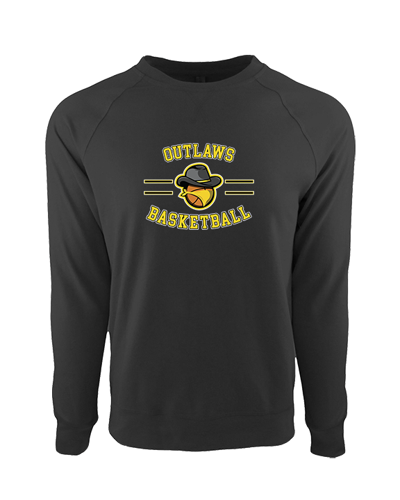 Idaho Outlaws Basketball Curve - Crewneck Sweatshirt
